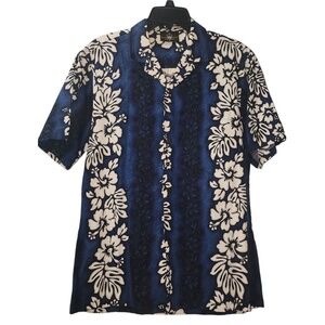 Royal Creations Hawaiian Shirt Floral Print Vacation Aloha Shirt Medium‎